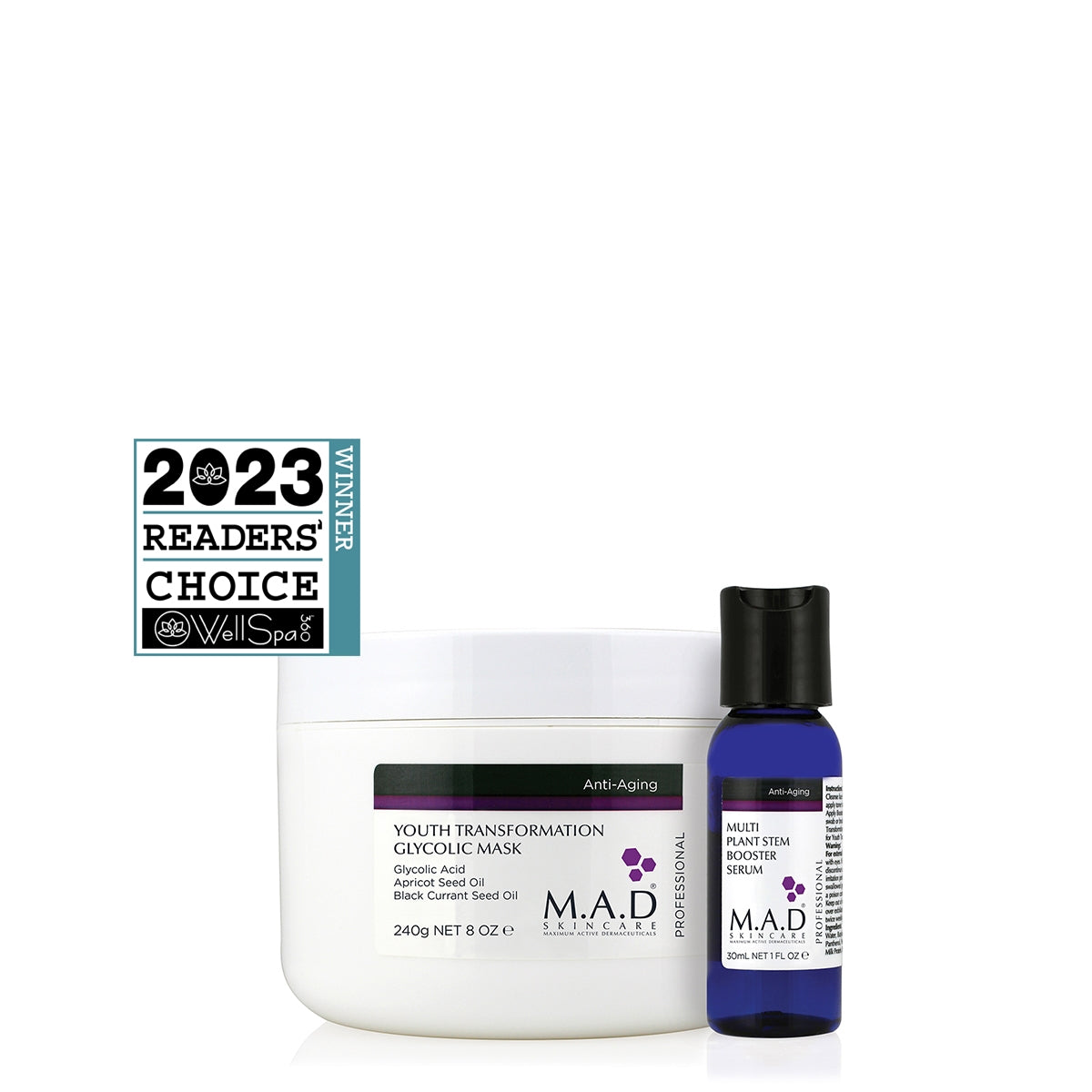 M.A.D Glycolic Mask PRO s booster serumom