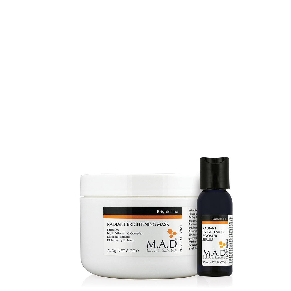 M.A.D Radiant Brightening Mask PRO s booster serumom